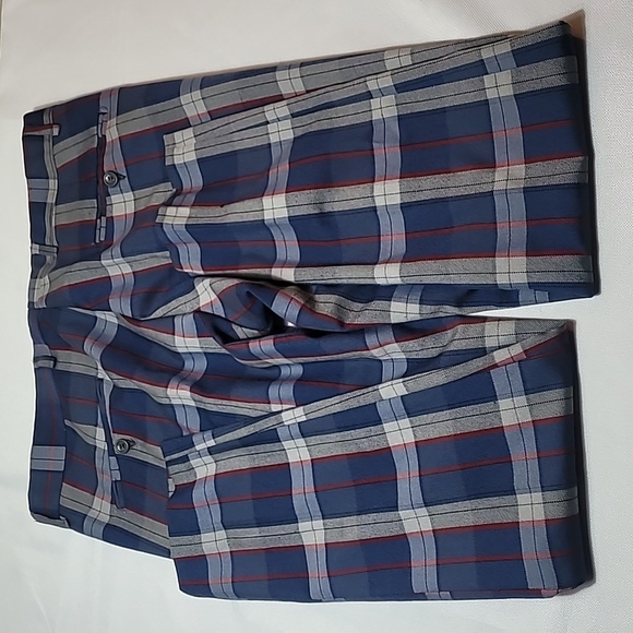 DJ PLUS multi colored plaid slim fit pants size 36 - Picture 2 of 5